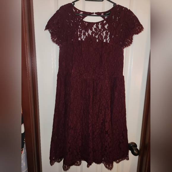 Lace Floral Mini Dress TORRID - Picture 2 of 3